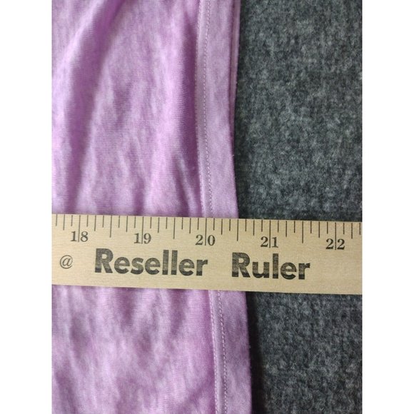 Seven 7 Top Womens Sz Small Open Exposed Shoulder Blouse Scoop Neck Shirt Purple - Picture 9 of 12